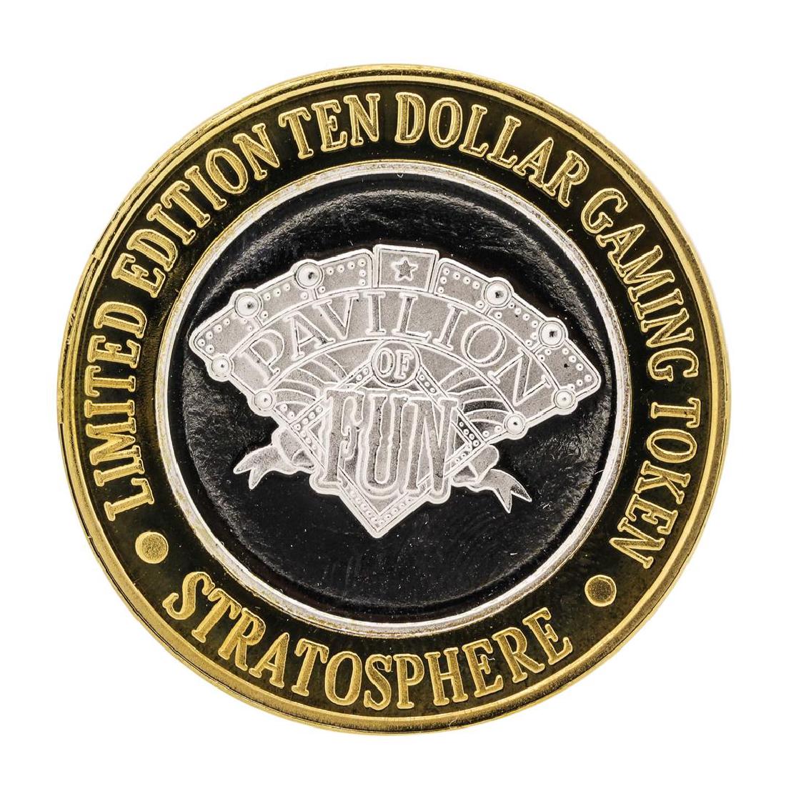 .999 Silver Stratosphere Las Vegas, NV $10 Casino: One .999 Silver Stratosphere Las Vegas, NV $10 Casino Limited Edition Gaming Token.