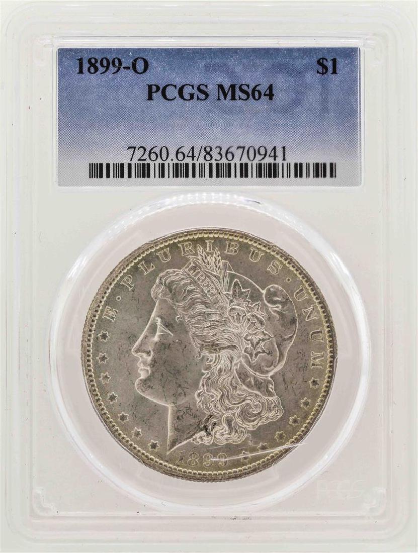 1899-O $1 Morgan Silver Dollar Coin PCGS MS64: One 1899-O $1 Morgan Silver Dollar Coin PCGS MS64. PCGS Graded.