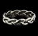 Platinum Braided Shank Band Ring