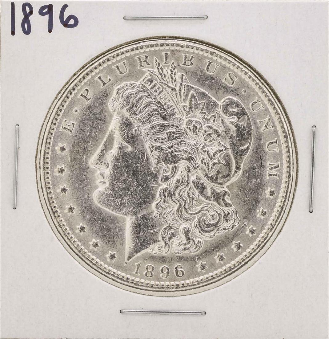 1896 $1 Morgan Silver Dollar Coin: One 1896 $1 Morgan Silver Dollar Coin.
