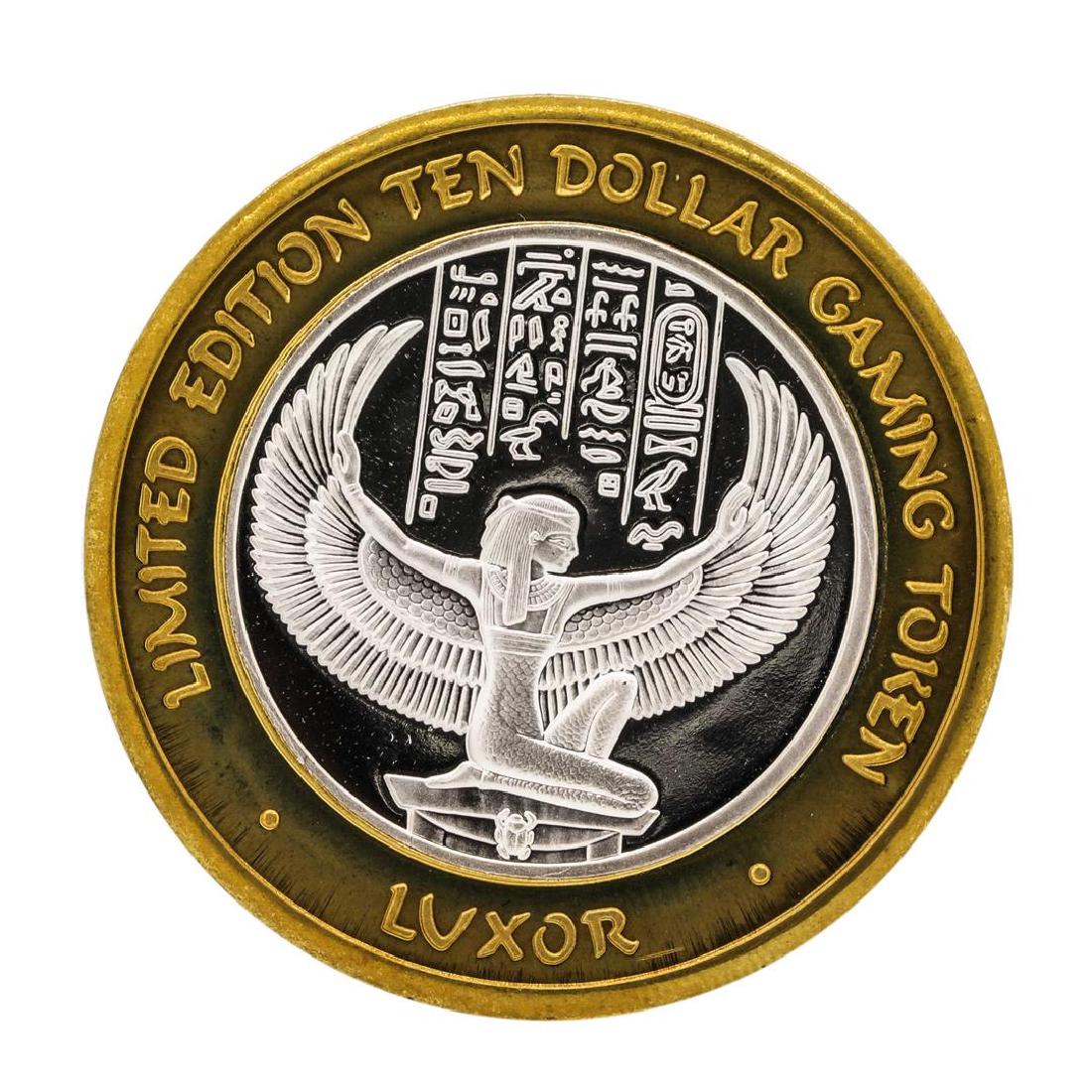 .999 Silver Luxor Las Vegas Nevada $10 Casino Limited: One .999 Silver Luxor Las Vegas Nevada $10 Casino Limited Edition Gaming Token.
