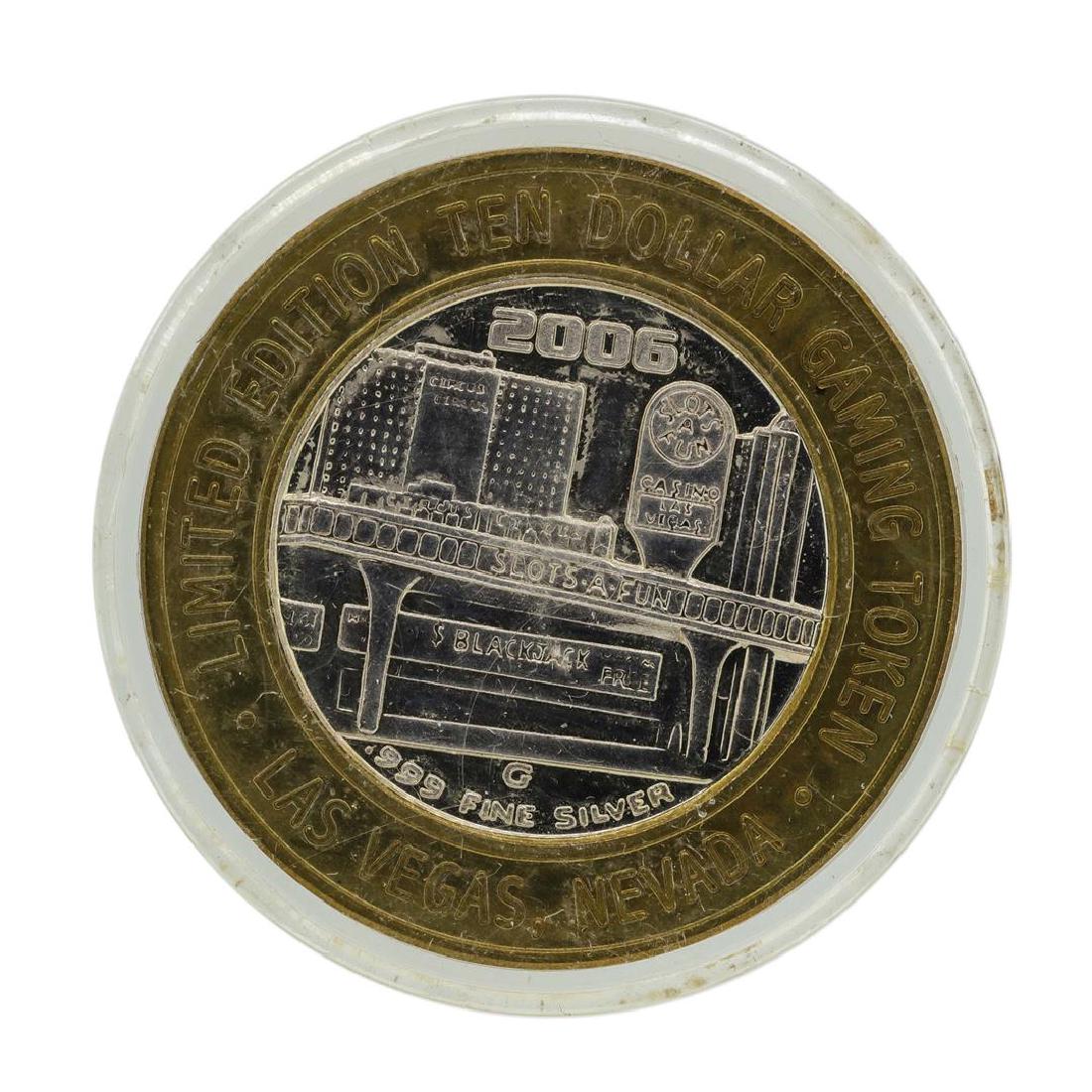 .999 Silver Slots A Fun Casino Las Vegas, NV $10: One .999 Silver Slots A Fun Casino Las Vegas, NV $10 Limited Edition Casino Gaming Token.