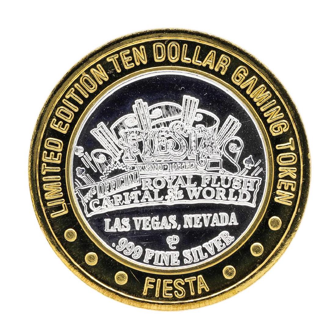 .999 Silver Fiestas Slothouse Las Vegas $10 Casino: One .999 Silver Fiestas Slothouse Las Vegas $10 Casino Limited Edition Gaming Token.