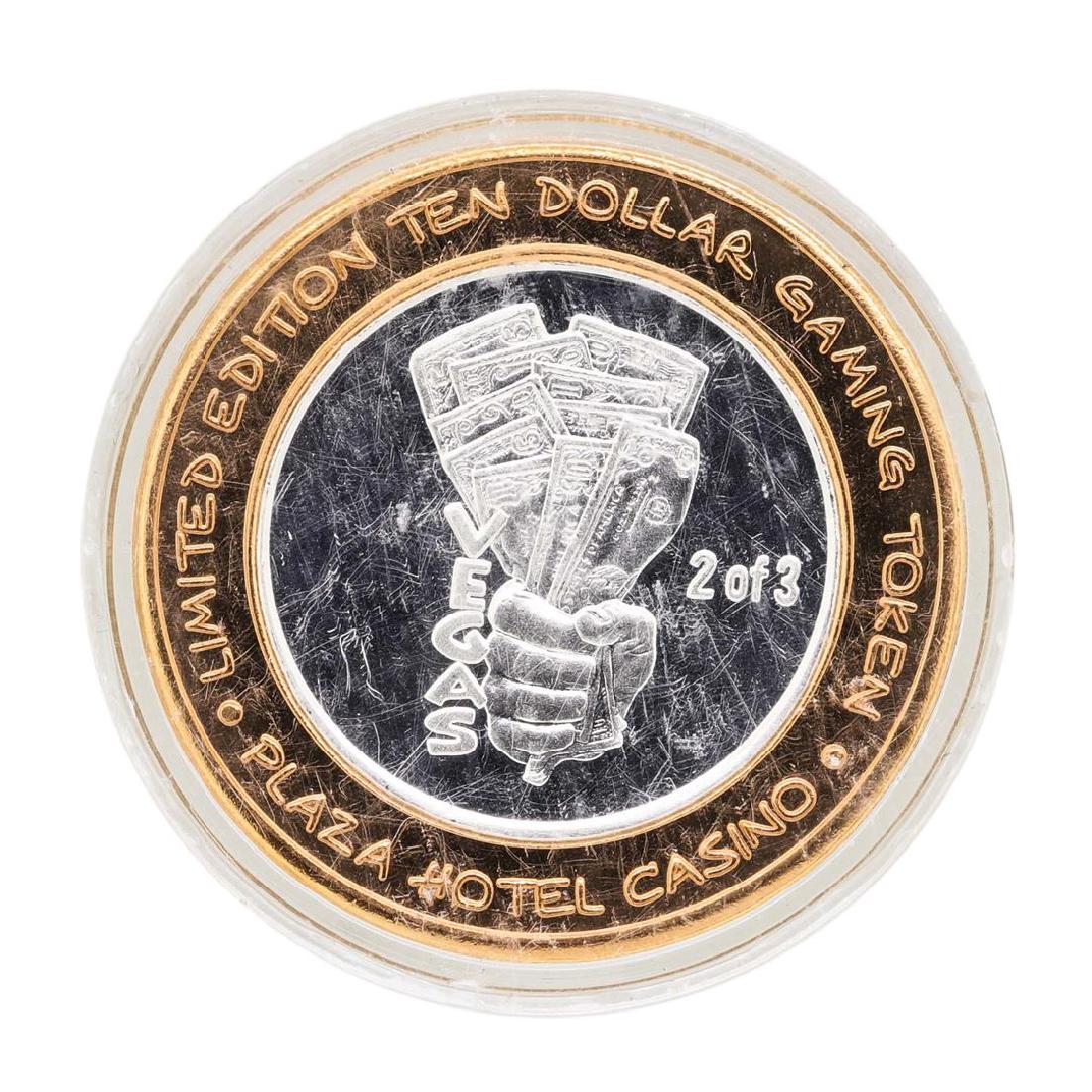 .999 Silver Plaza Las Vegas, NV $10 Casino Limited: One .999 Silver Plaza Las Vegas, NV $10 Casino Limited Edition Gaming Token.