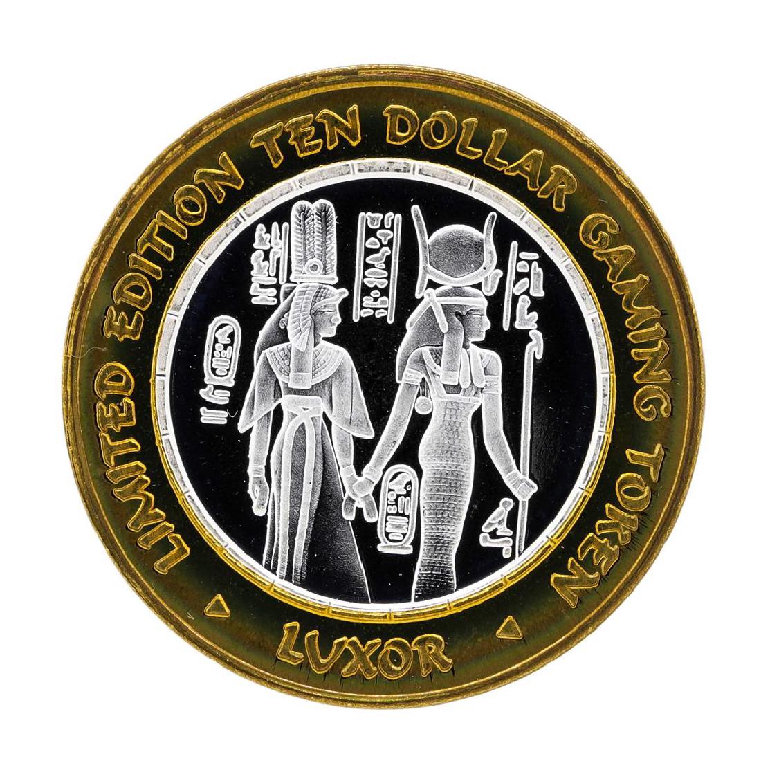 .999 Silver Luxor Las Vegas Nevada $10 Casino Limited: One .999 Silver Luxor Las Vegas Nevada $10 Casino Limited Edition Gaming Token.