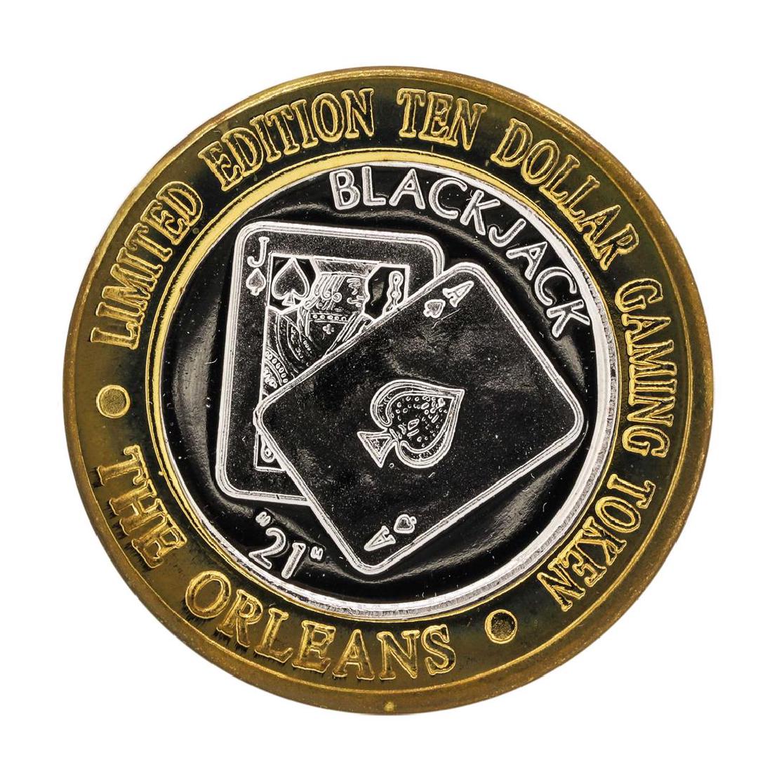.999 Silver The Orleans Hotel & Casino Las Vegas, NV: One .999 Silver The Orleans Hotel & Casino Las Vegas, NV $10 Limited Edition Gaming Token.