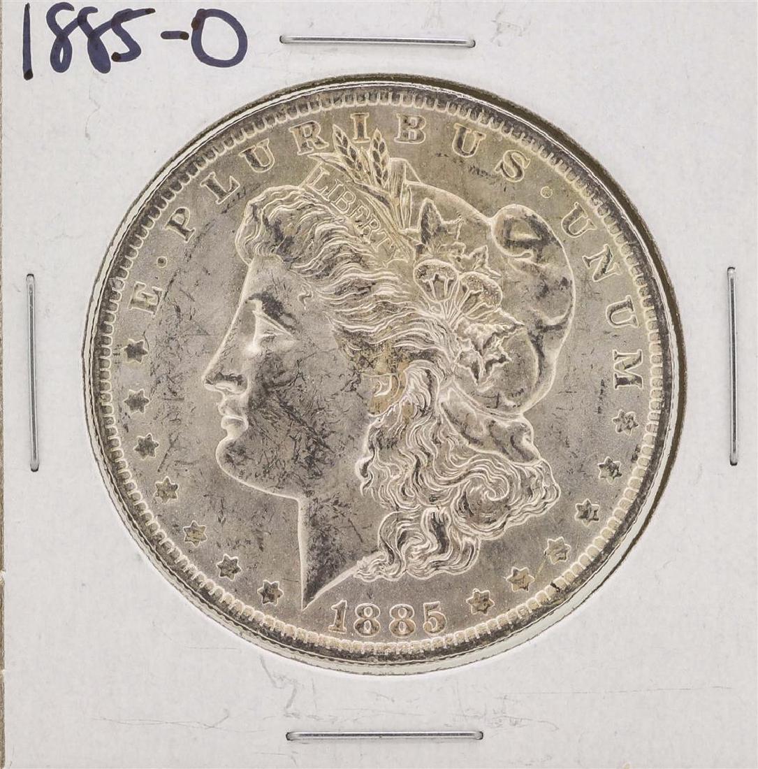 1885-O $1 Morgan Silver Dollar: One 1885-O $1 Morgan Silver Dollar.