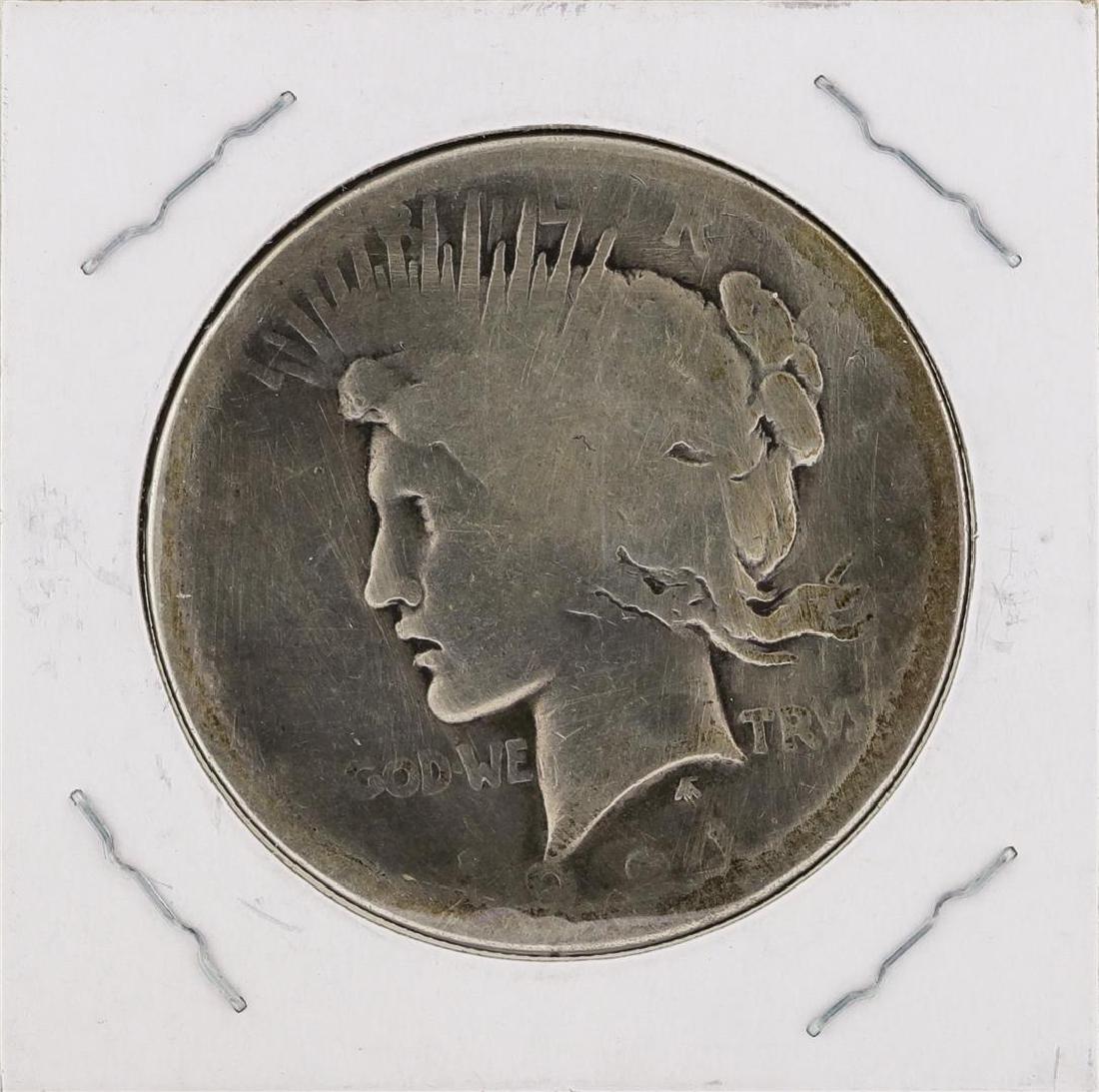 1921 $1 Peace Silver Dollar Coin: One 1921 $1 Peace Silver Dollar Coin.