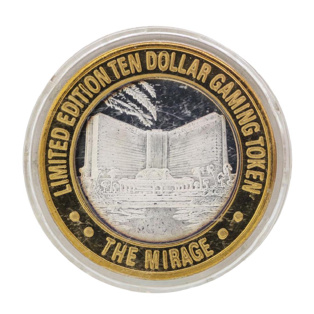 .999 Silver Mirage Las Vegas, Nevada $10 Casino Limited: One .999 Silver Mirage Las Vegas, Nevada $10 Casino Limited Edition Gaming Token.