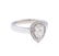 14KT White Gold 0.97 ctw Pear Shaped Diamond Engagement - 2