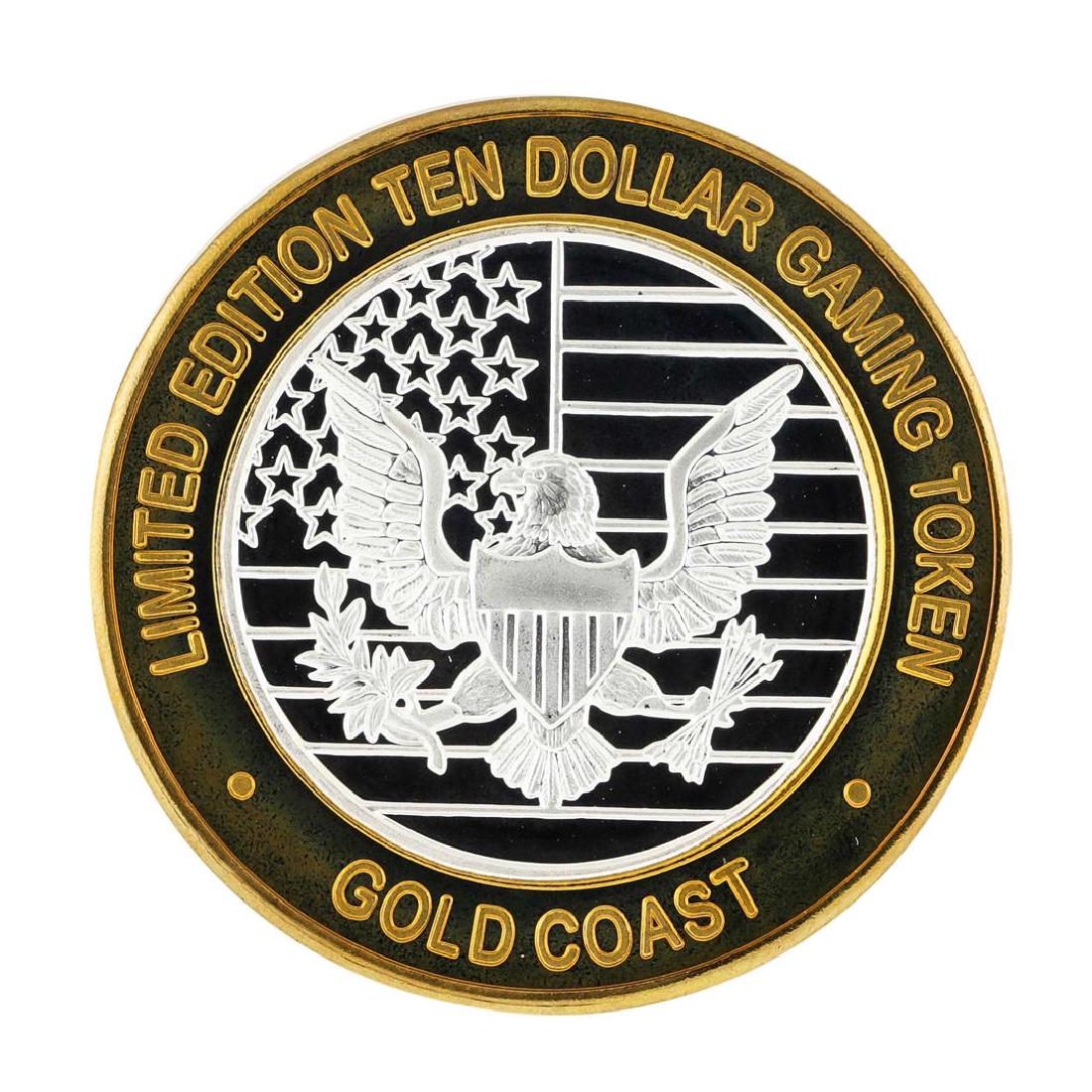 .999 Silver Gold Coast Las Vegas, Nevada $10 Casino: One .999 Silver Gold Coast Las Vegas, Nevada $10 Casino Limited Edition Gaming Token.