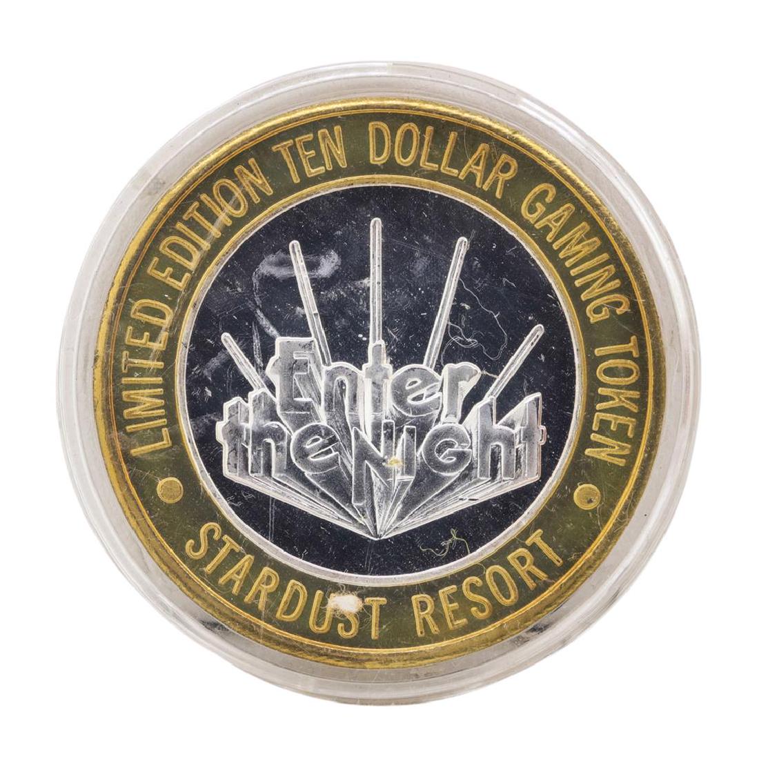 .999 Silver Stardust Resort Las Vegas, Nevada $10: One .999 Silver Stardust Resort Las Vegas, Nevada $10 Casino Limited Edition Gaming Token.