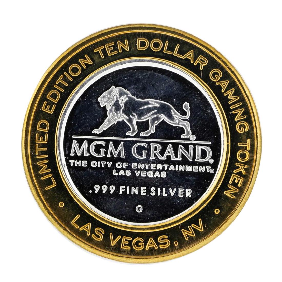 .999 Silver MGM Grand Las Vegas $10 Casino Limited: One .999 Silver MGM Grand Las Vegas $10 Casino Limited Edition Gaming Token.