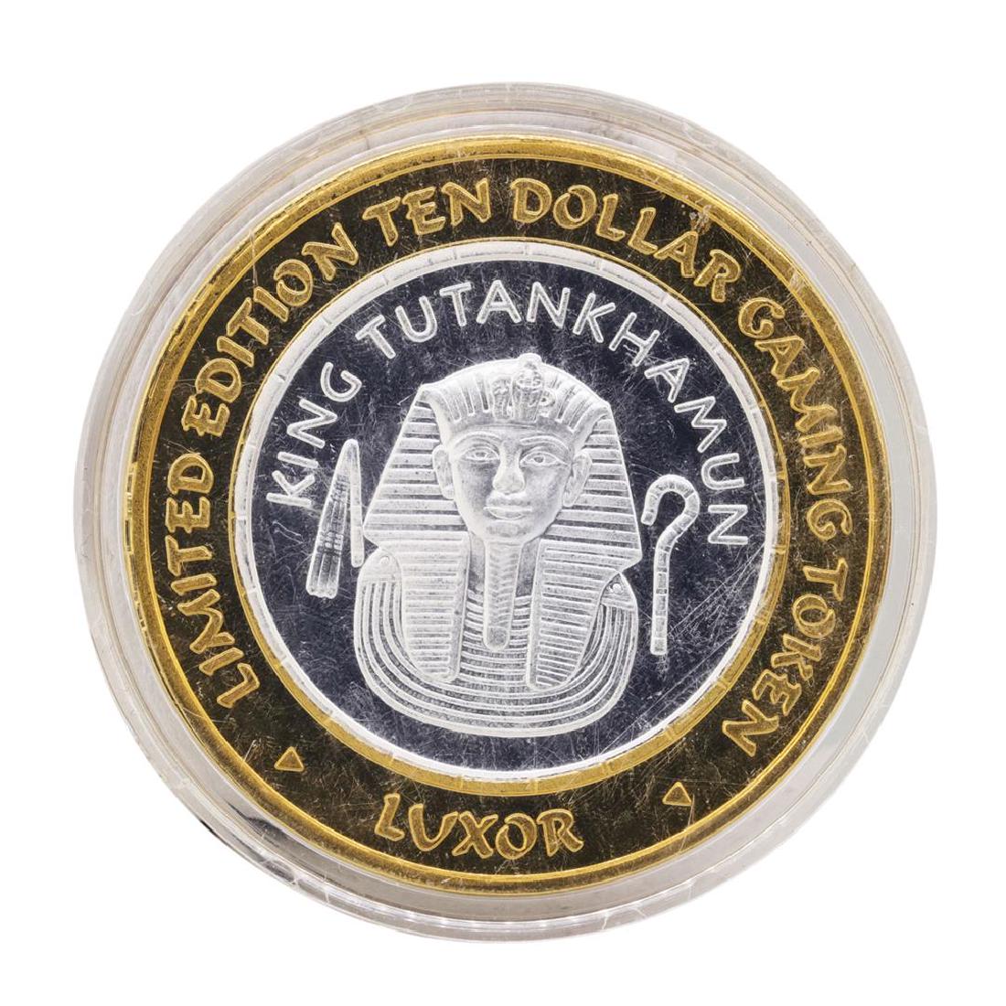 .999 Silver Luxor Las Vegas, Nevada $10 Casino Limited: One .999 Silver Luxor Las Vegas, Nevada $10 Casino Limited Edition Gaming Token.