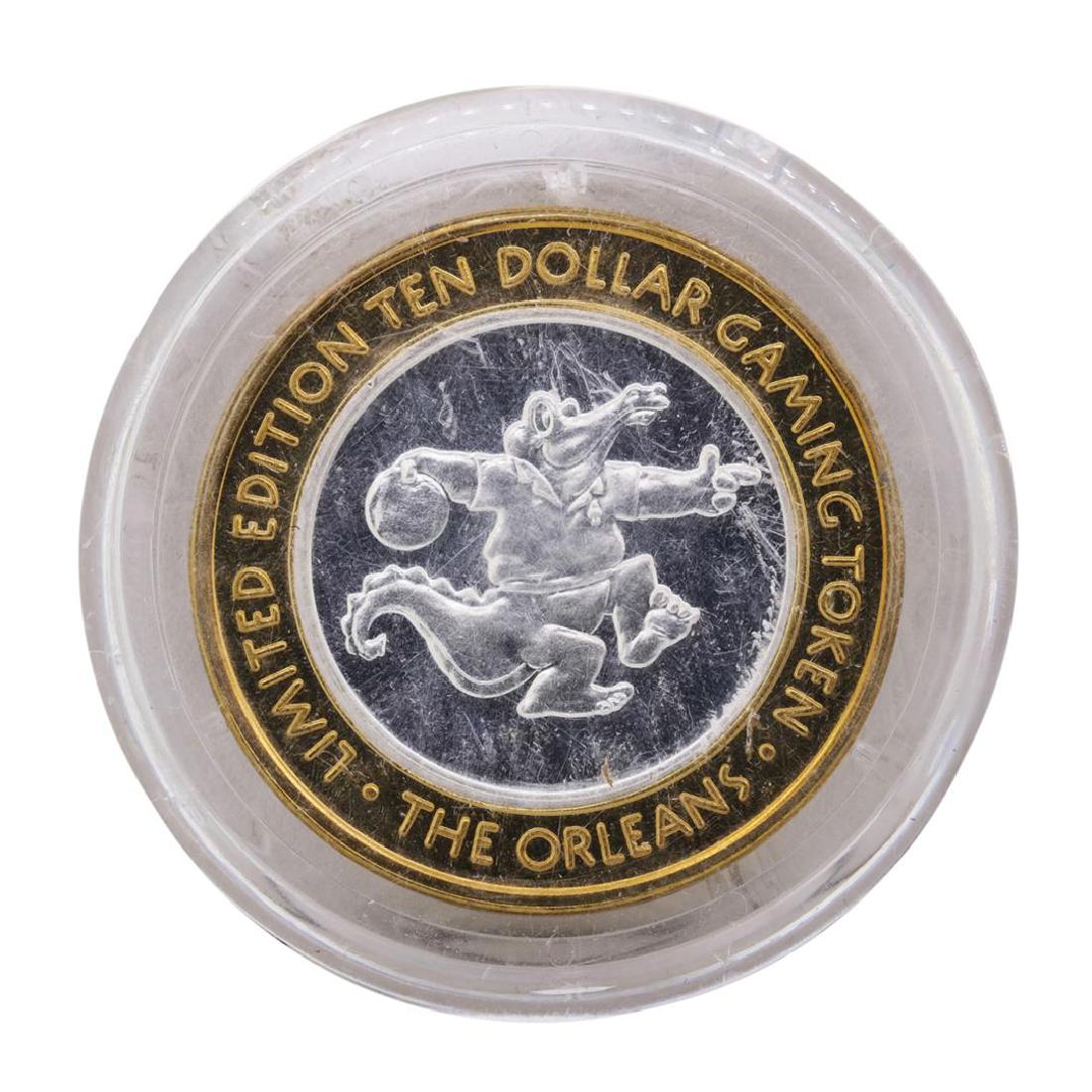 .999 Silver The Orleans Hotel & Casino Las Vegas, NV: One .999 Silver The Orleans Hotel & Casino Las Vegas, NV $10 Casino Token Limited Edition.