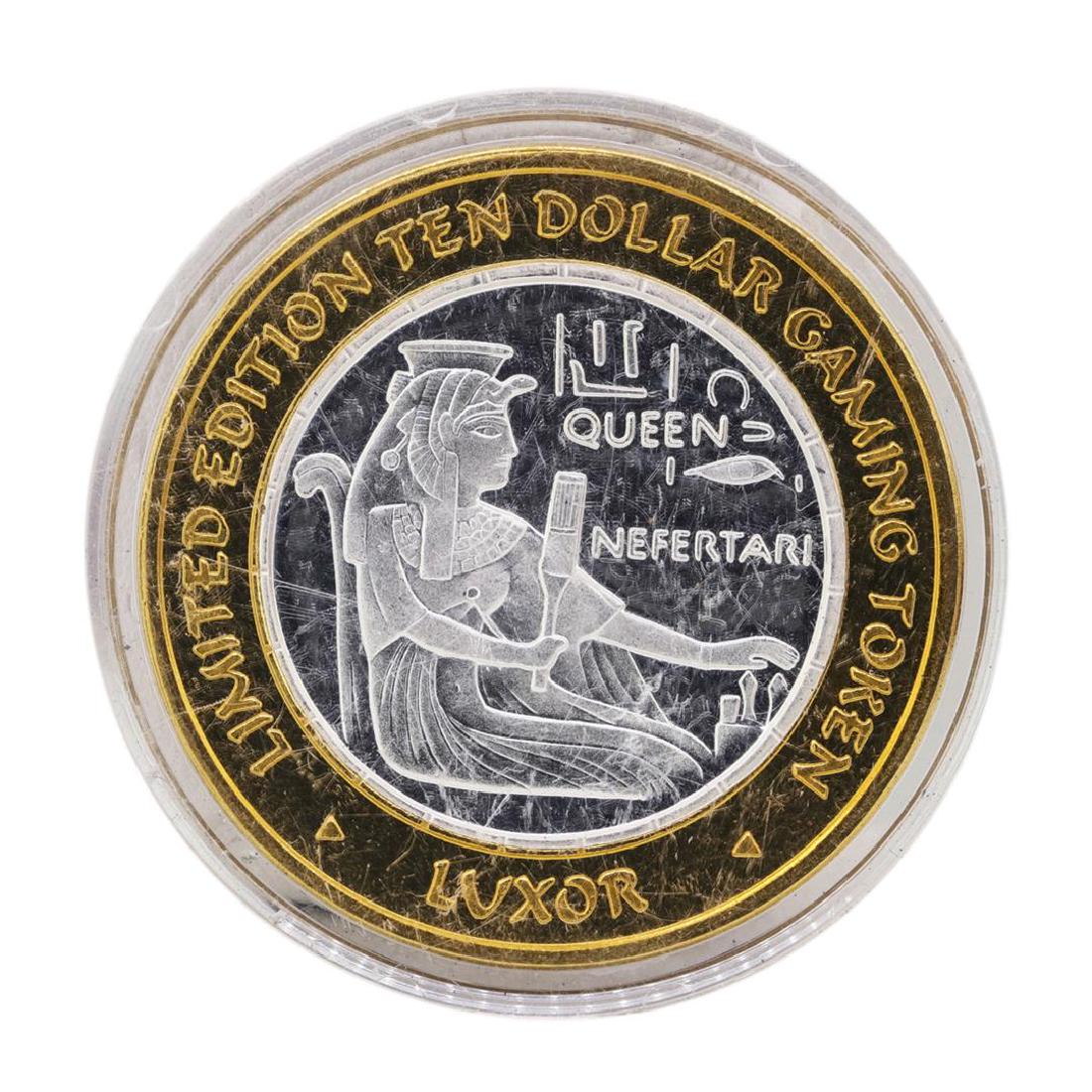 .999 Silver Luxor Las Vegas, Nevada $10 Casino Limited: One .999 Silver Luxor Las Vegas, Nevada $10 Casino Limited Edition Gaming Token.
