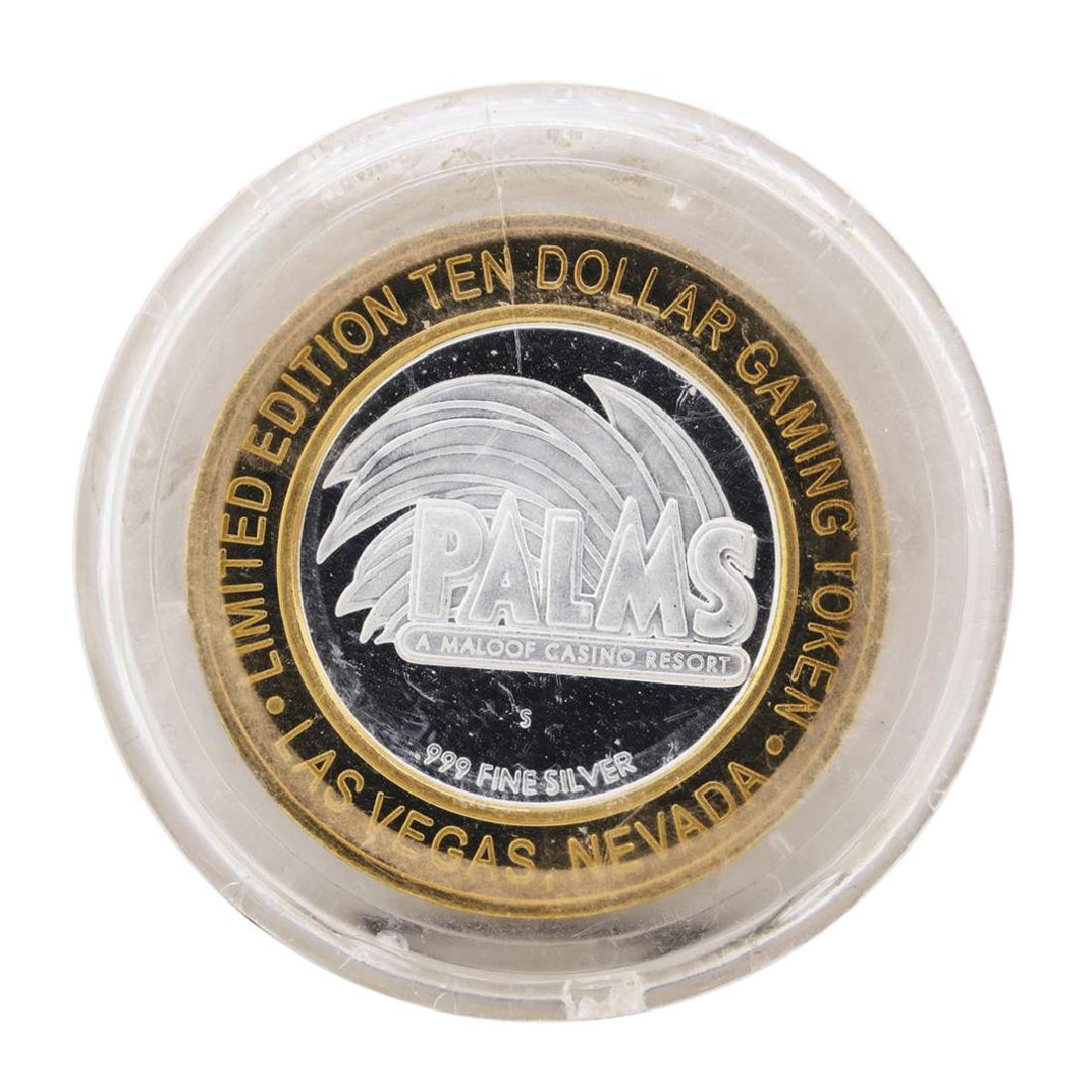 .999 Silver Palms Casino Las Vegas, NV $10 Casino: One .999 Silver Palms Casino Las Vegas, NV $10 Casino Limited Edition Gaming Token.