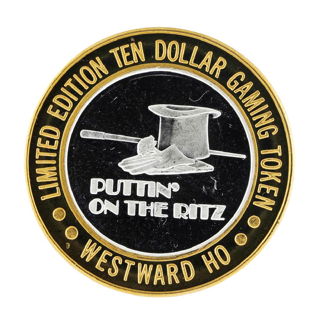 .999 Silver Westward Ho Casino Las Vegas $10 Casino: One .999 Silver Westward Ho Casino Las Vegas $10 Casino Gaming Token Limited Edition.
