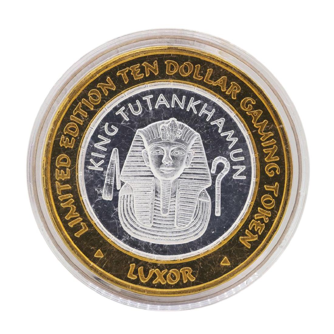 .999 Silver Luxor Las Vegas, Nevada $10 Casino Limited: One .999 Silver Luxor Las Vegas, Nevada $10 Casino Limited Edition Gaming Token.