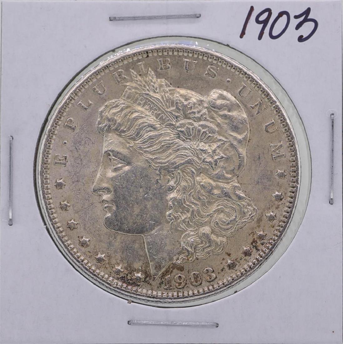 1903 $1 Morgan Silver Dollar Coin: One 1903 $1 Morgan Silver Dollar Coin.