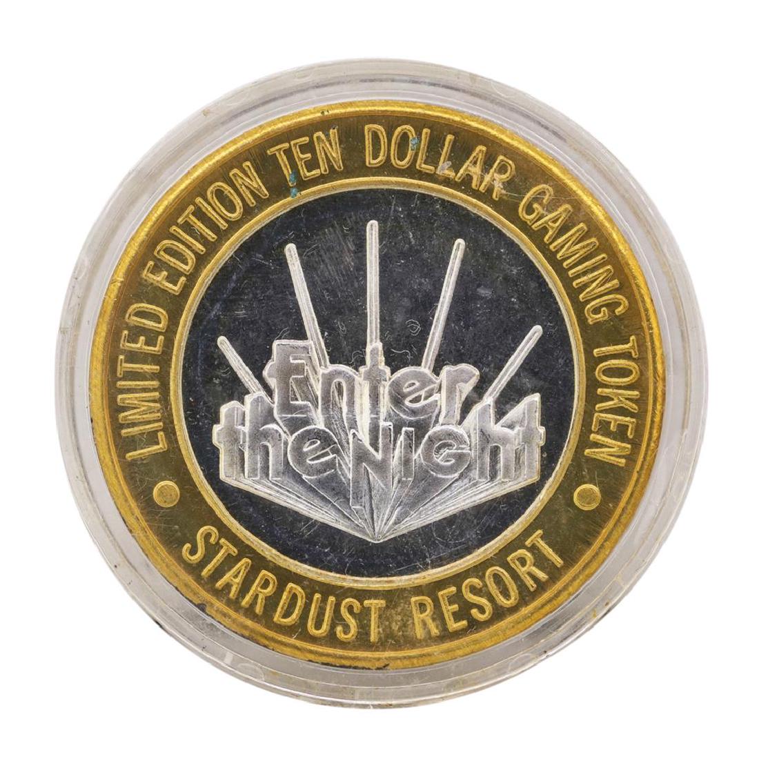 .999 Silver Stardust Resort Las Vegas, Nevada $10: One .999 Silver Stardust Resort Las Vegas, Nevada $10 Casino Limited Edition Gaming Token.