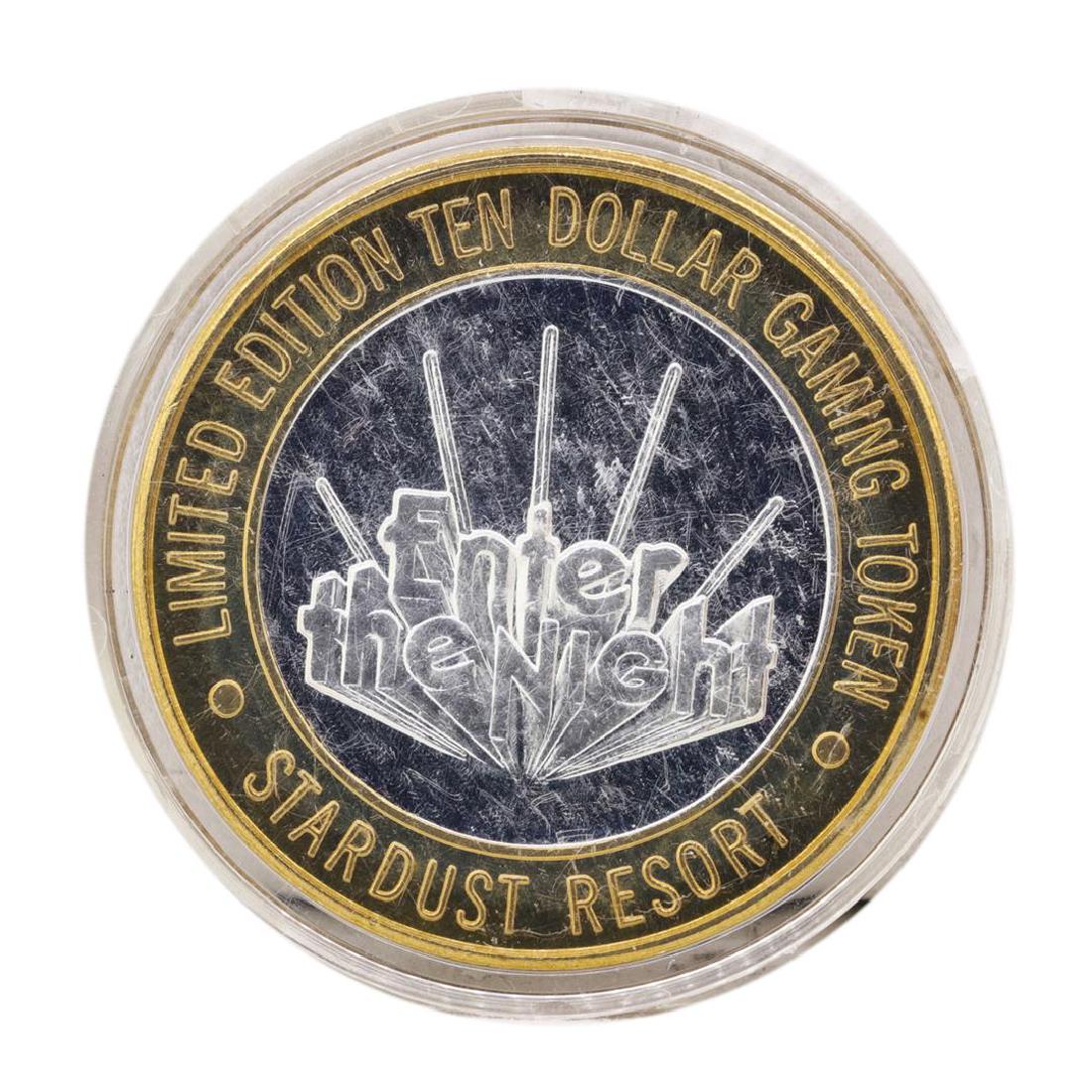 .999 Silver Stardust Resort Las Vegas, Nevada $10: One .999 Silver Stardust Resort Las Vegas, Nevada $10 Casino Limited Edition Gaming Token.
