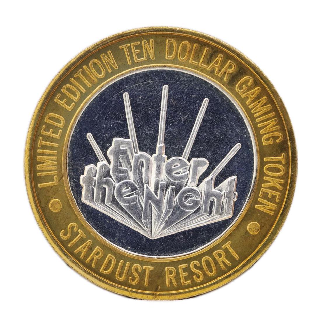 .999 Silver Stardust Resort Las Vegas, Nevada $10: One .999 Silver Stardust Resort Las Vegas, Nevada $10 Casino Limited Edition Gaming Token.