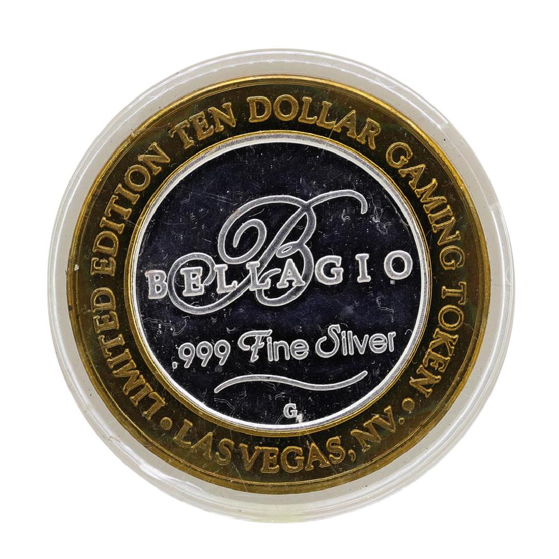 .999 Silver Bellagio Las Vegas, NV $10 Casino Limited: One .999 Silver Bellagio Las Vegas, NV $10 Casino Limited Edition Gaming Token.