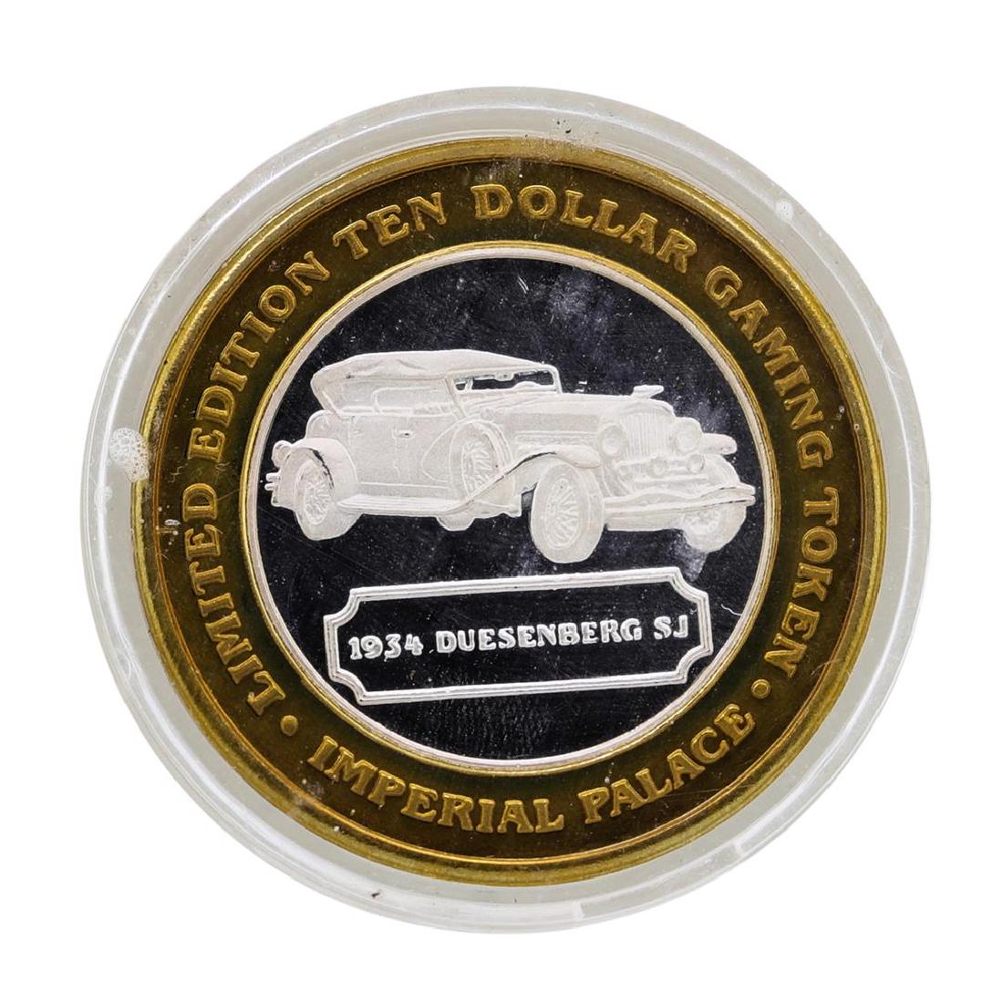 .999 Silver Imperial Palace Las Vegas, NV $10 Casino: One .999 Silver Imperial Palace Las Vegas, NV $10 Casino Limited Edition Gaming Token.
