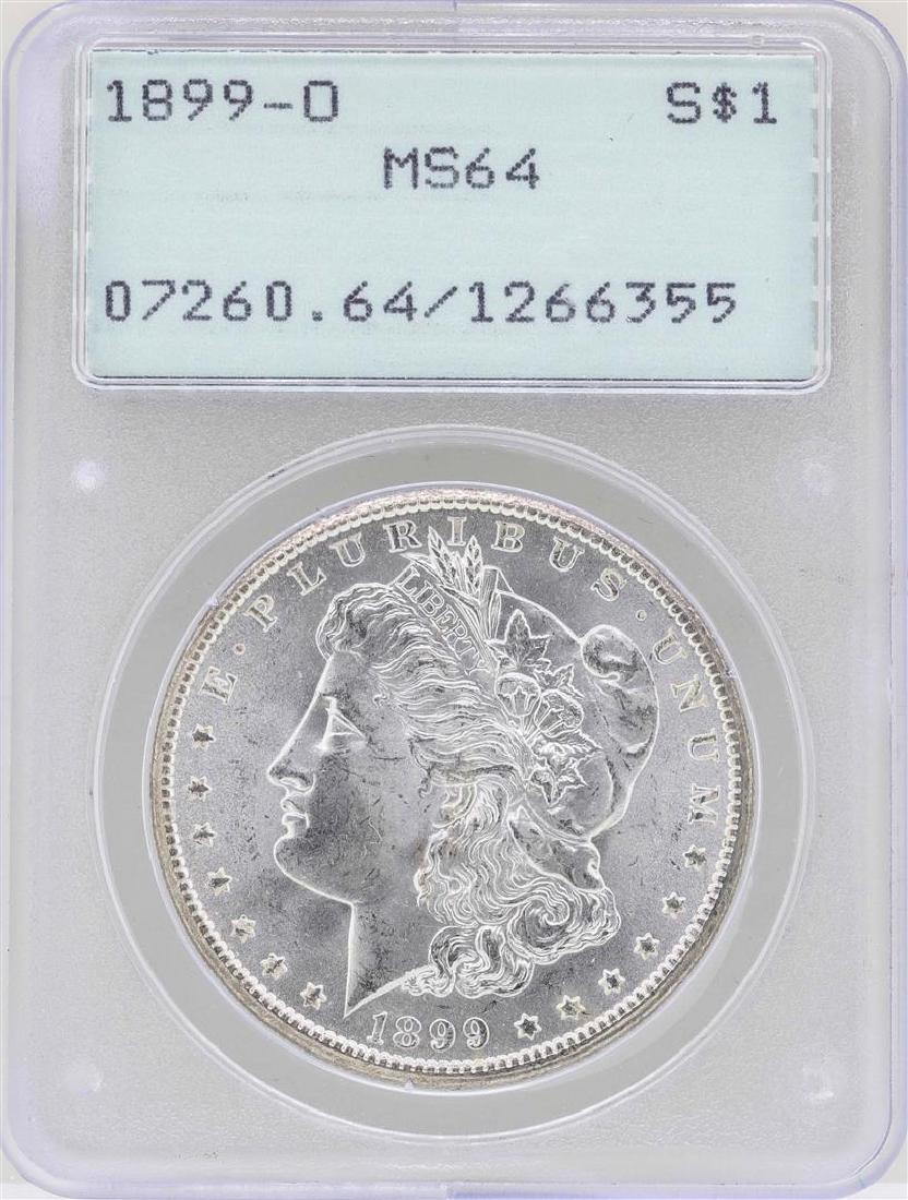 1899-O $1 Morgan Silver Dollar Coin PCGS MS64: One 1899-O $1 Morgan Silver Dollar Coin PCGS MS64. PCGS Graded.