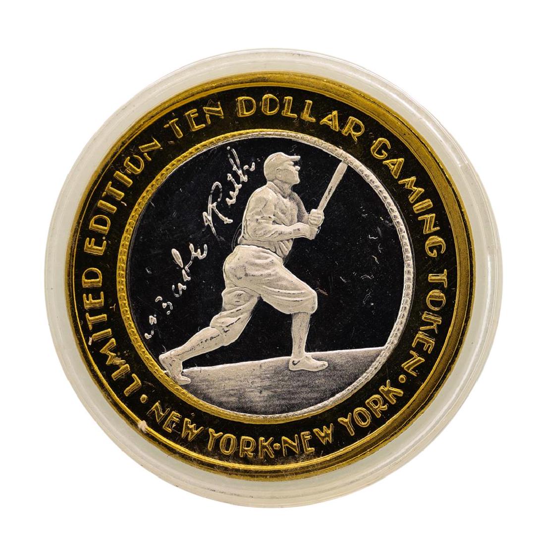 .999 Silver New York-New York Las Vegas $10 Casino: One .999 Silver New York-New York Las Vegas $10 Casino Gaming Token Limited Edition.