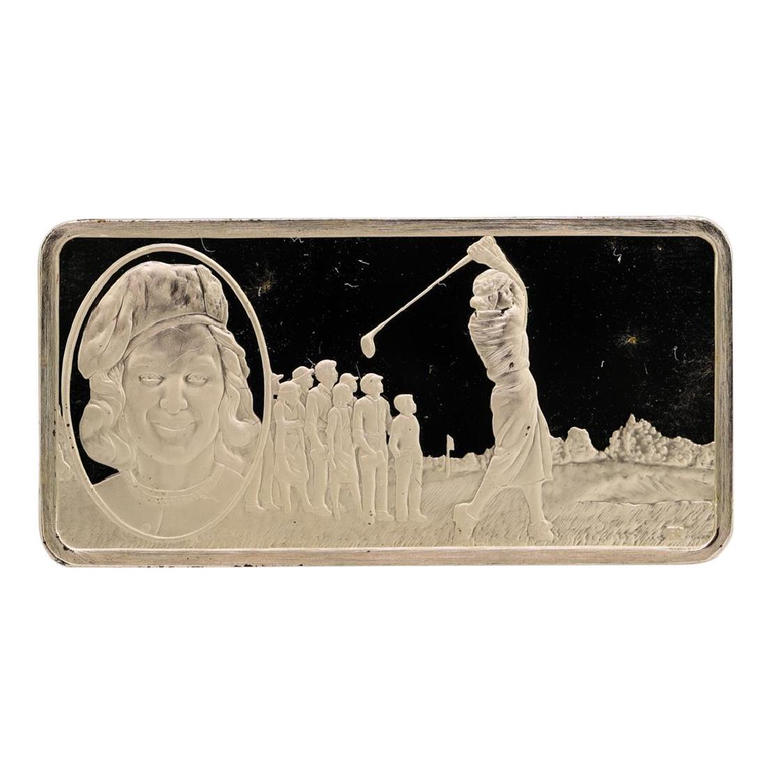 500 Grain Sterling Silver Franklin Mint 100 Greatest: One 500 Grain Sterling Silver Franklin Mint 100 Greatest Americans Ingot.