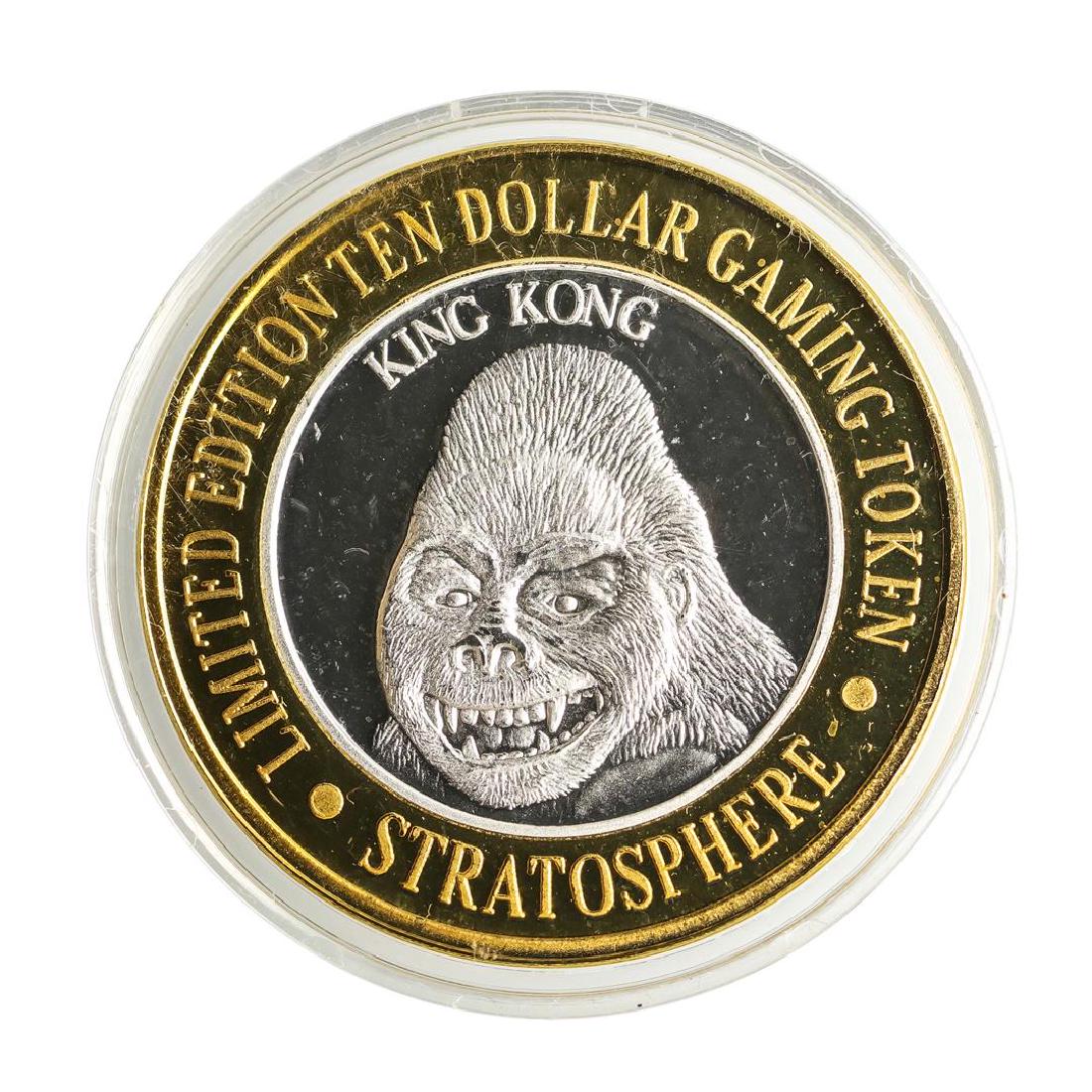 .999 Silver Stratosphere Las Vegas, Nevada $10 Casino: One .999 Silver Stratosphere Las Vegas, Nevada $10 Casino Limited Edition Gaming Token.