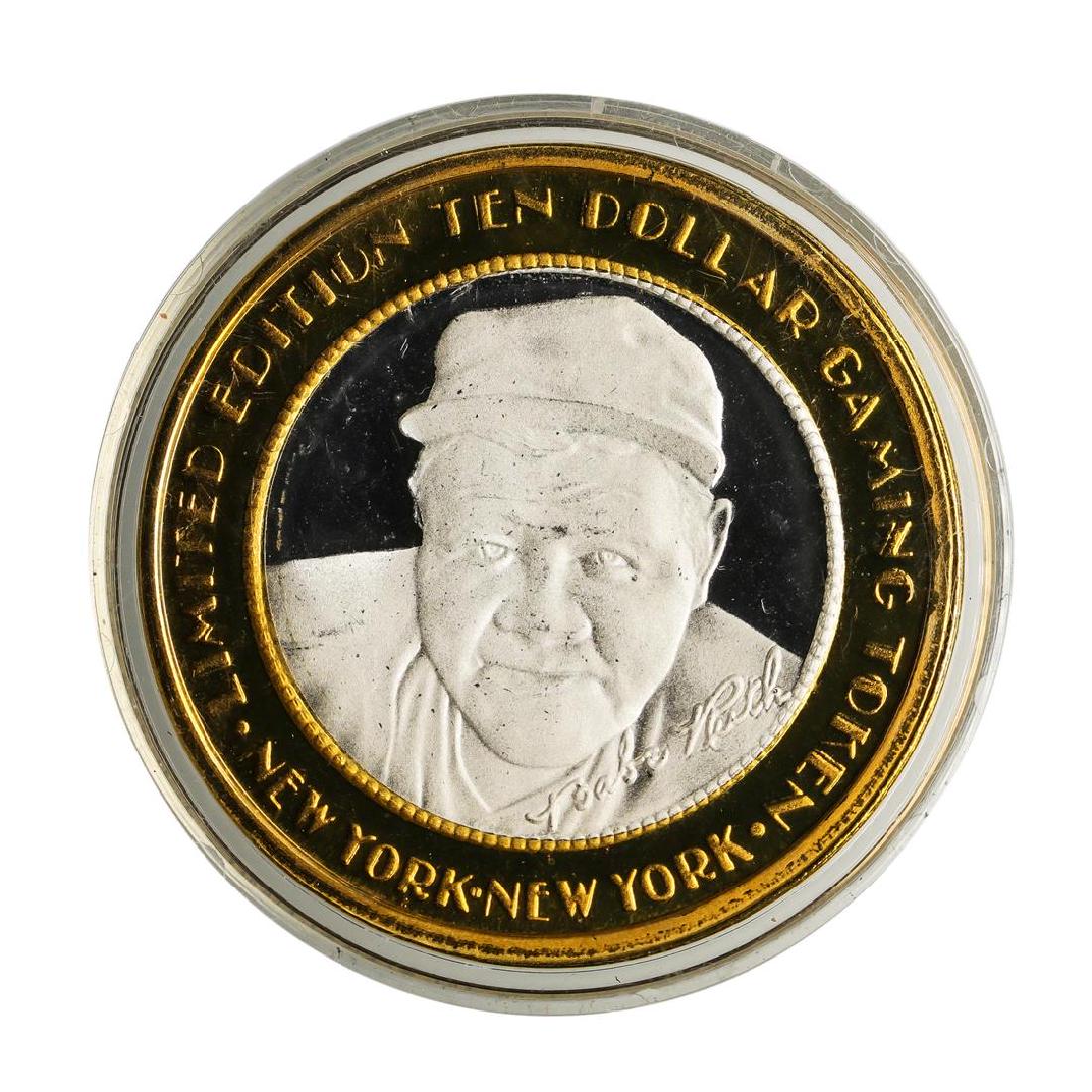 .999 Silver New York New York Casino Las Vegas $10: One .999 Silver New York New York Casino Las Vegas $10 Limited Edition Gaming Token.