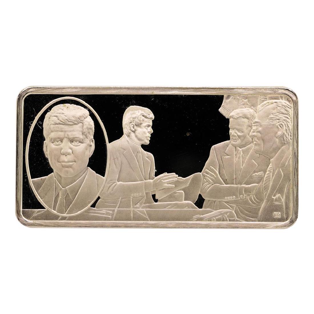 500 Grain Sterling Silver Franklin Mint 100 Greatest: One 500 Grain Sterling Silver Franklin Mint 100 Greatest Americans Ingot.