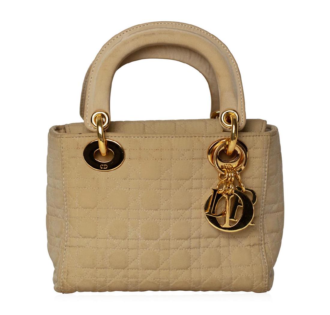 mini lady dior beige