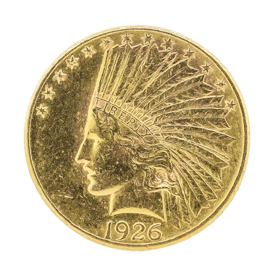 1926 10 Indian Head Eagle Gold Coin