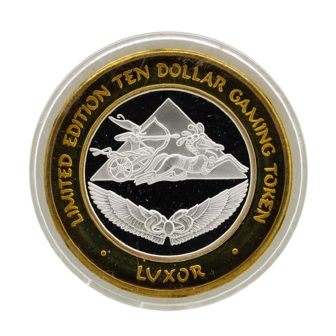 .999 Silver Luxor Las Vegas, NV Casino $10 Casino: One .999 Silver Luxor Las Vegas, NV Casino $10 Casino Limited Edition Gaming Token.