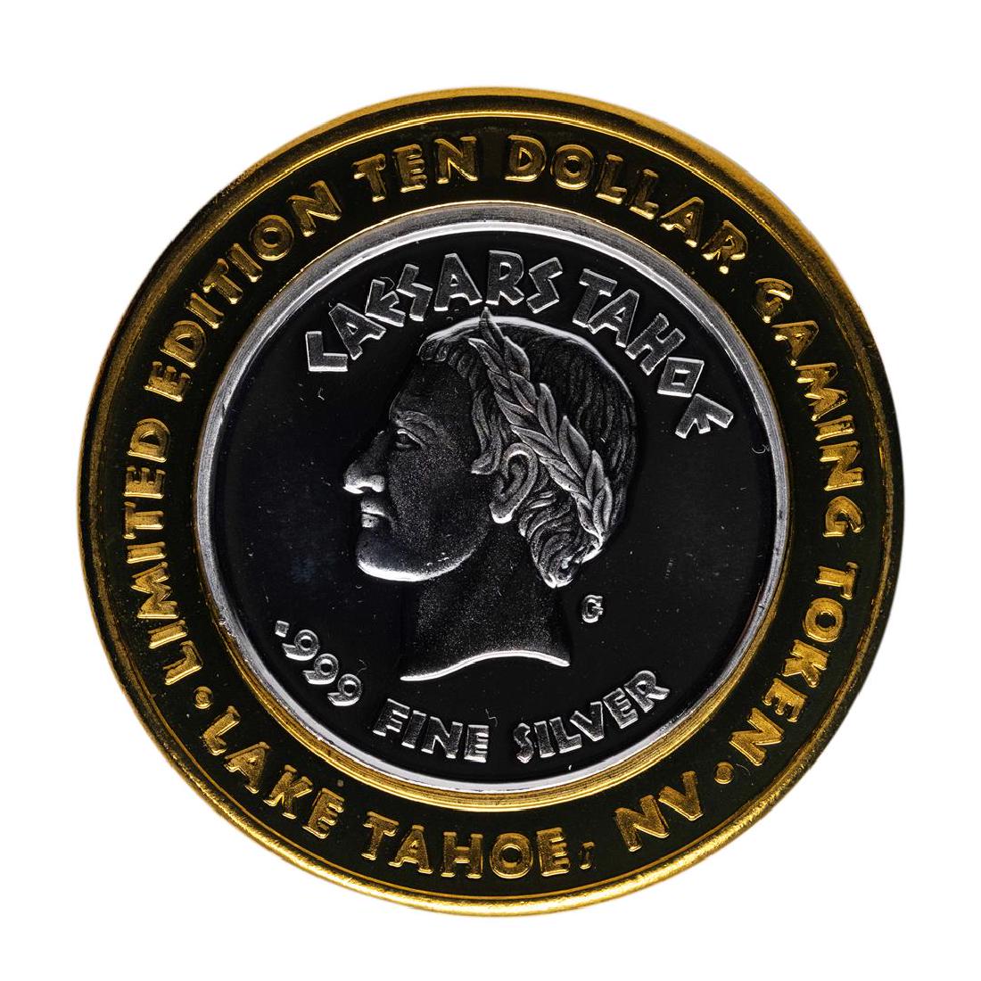 .999 Silver Caesars Palace Lake Tahoe, Nevada $10: One .999 Silver Caesars Palace Lake Tahoe, Nevada $10 Casino Limited Edition Gaming Token.