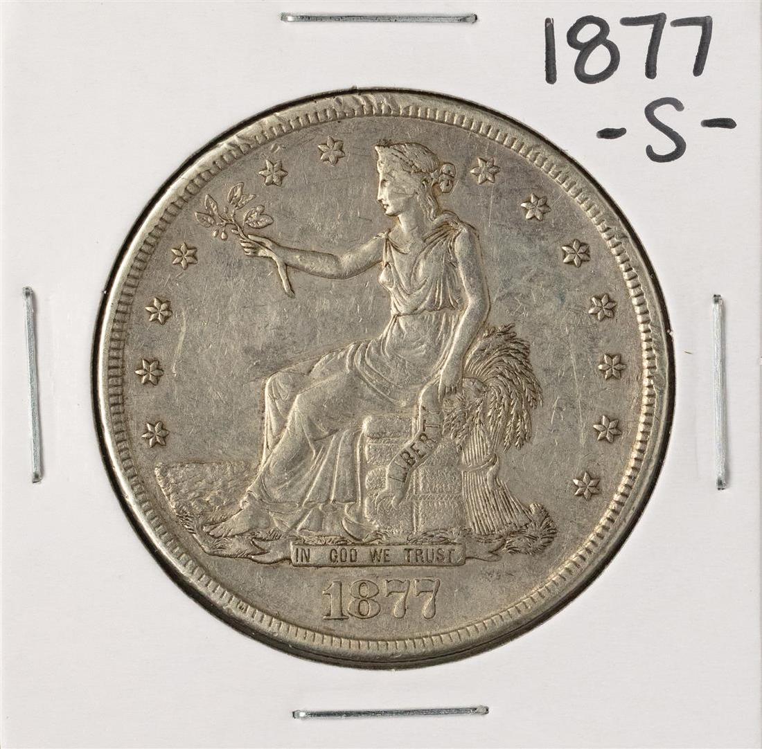 1877S 1 Trade Silver Dollar Coin