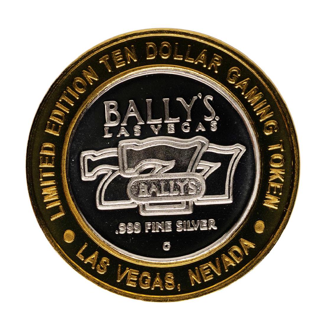 .999 Fine Silver Bally's Las Vegas, Nevada $10 Limited: One .999 Fine Silver Bally's Las Vegas, Nevada $10 Limited Edition Gaming Token.