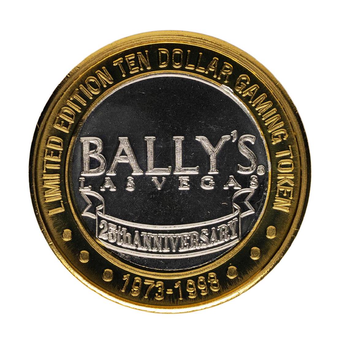 .999 Fine Silver Bally's Las Vegas, Nevada $10 Limited: One .999 Fine Silver Bally's Las Vegas, Nevada $10 Limited Edition Gaming Token.