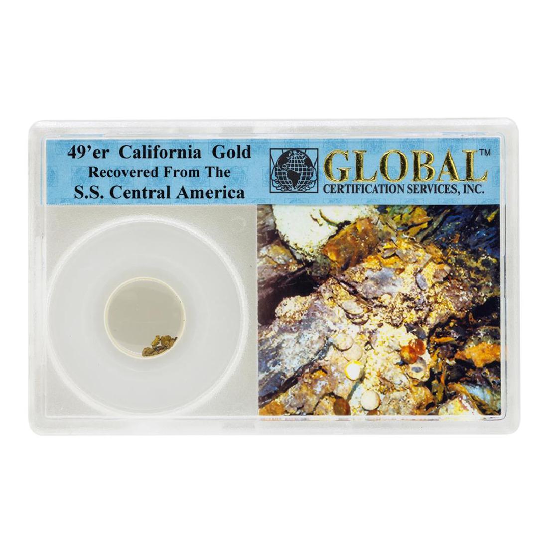 49'er California Gold Recovered from the S.S. Central: One 49'er California Gold Recovered from the S.S. Central America.