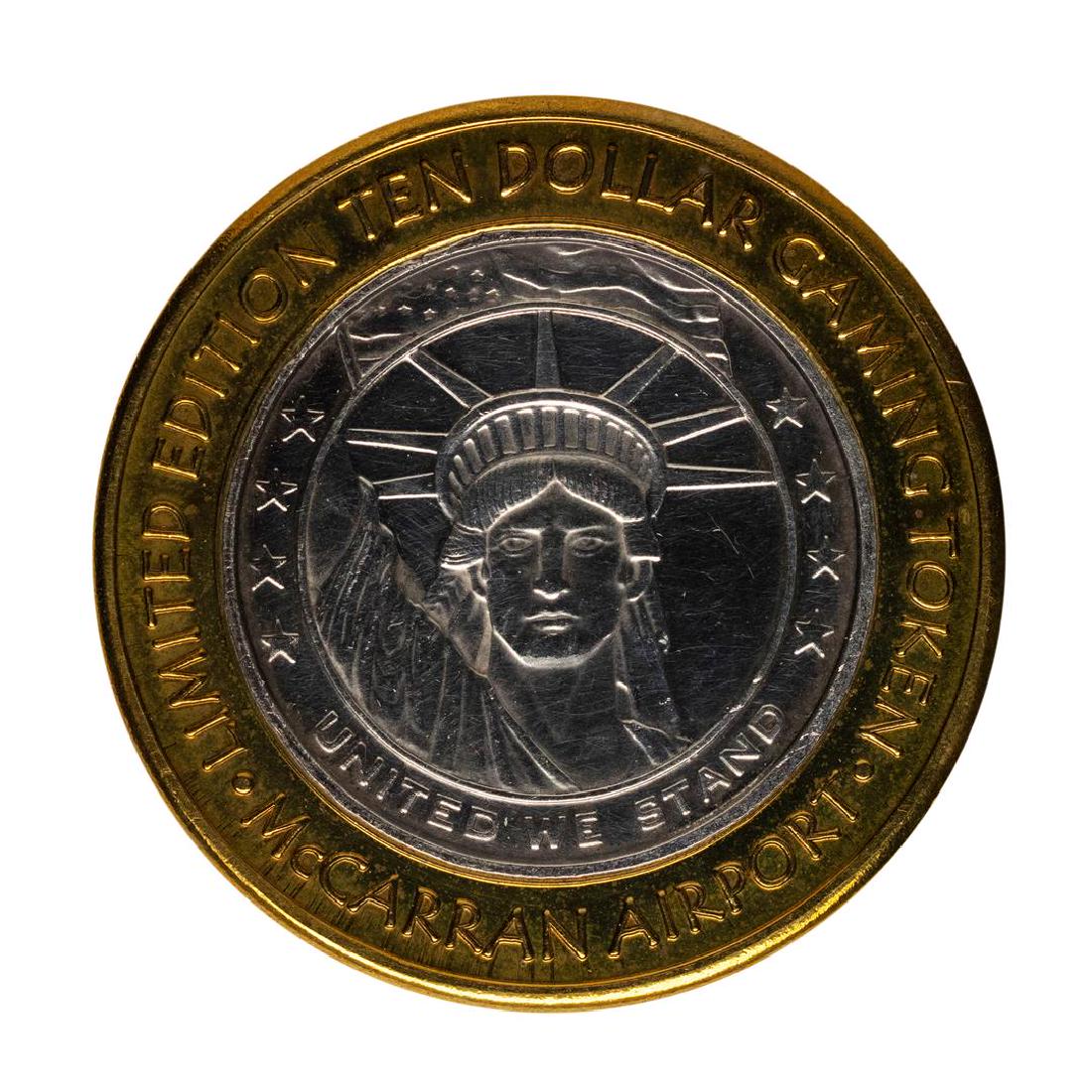.999 Silver McCarran International Airport Las Vegas,: One .999 Silver McCarran International Airport Las Vegas, NV $10 Limited Gaming Token.