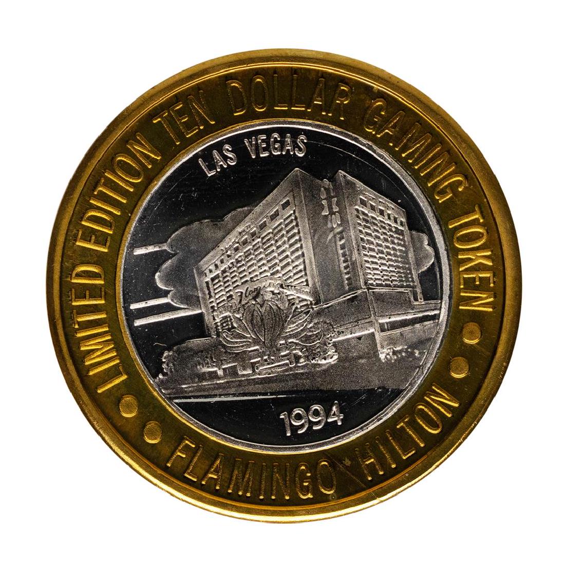 .999 Fine Silver Flamingo Casino Las Vegas, NV $10: One .999 Fine Silver Flamingo Casino Las Vegas, NV $10 Limited Edition Gaming Token.
