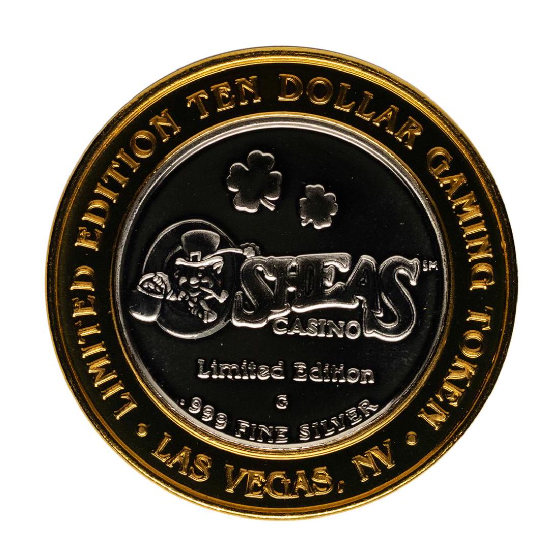 .999 Fine Silver Golden Gate Las Vegas, Nevada $10: One .999 Fine Silver Golden Gate Las Vegas, Nevada $10 Limited Edition Gaming Token.