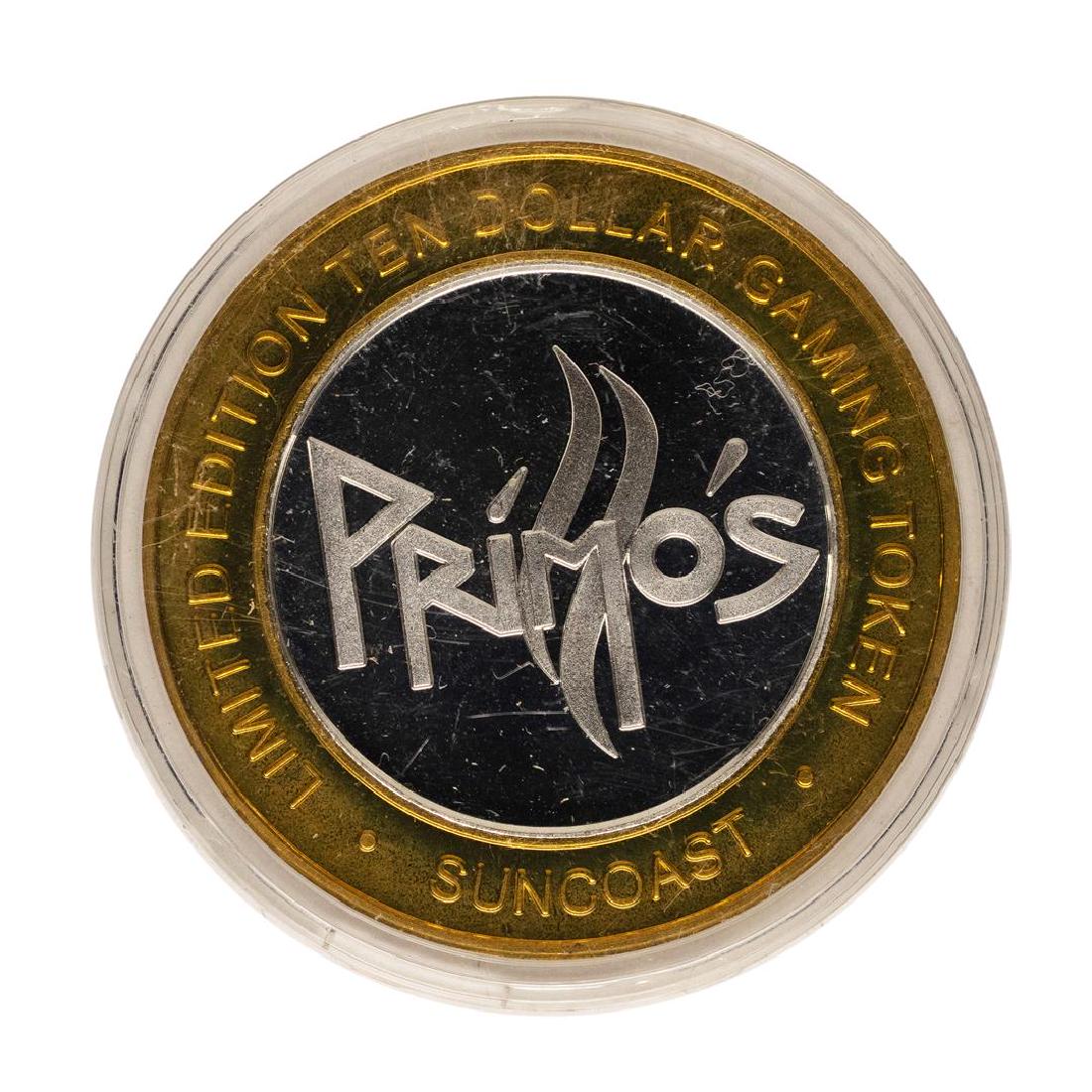 .999 Fine Silver Suncoast Las Vegas, Nevada $10 Limited: One .999 Fine Silver Suncoast Las Vegas, Nevada $10 Limited Edition Gaming Token.
