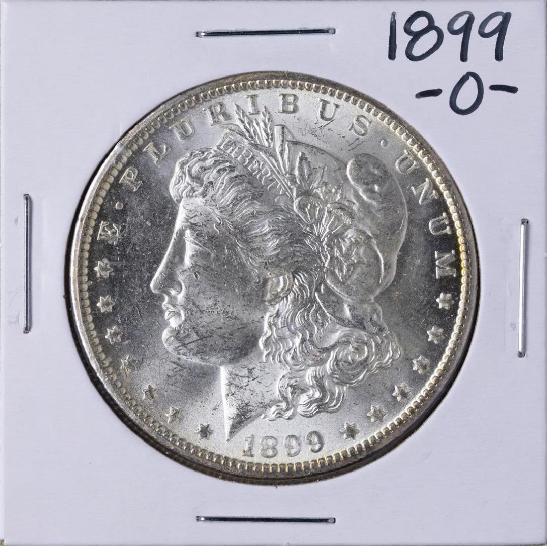 1899-O $1 Morgan Silver Dollar Coin: One 1899-O $1 Morgan Silver Dollar Coin.