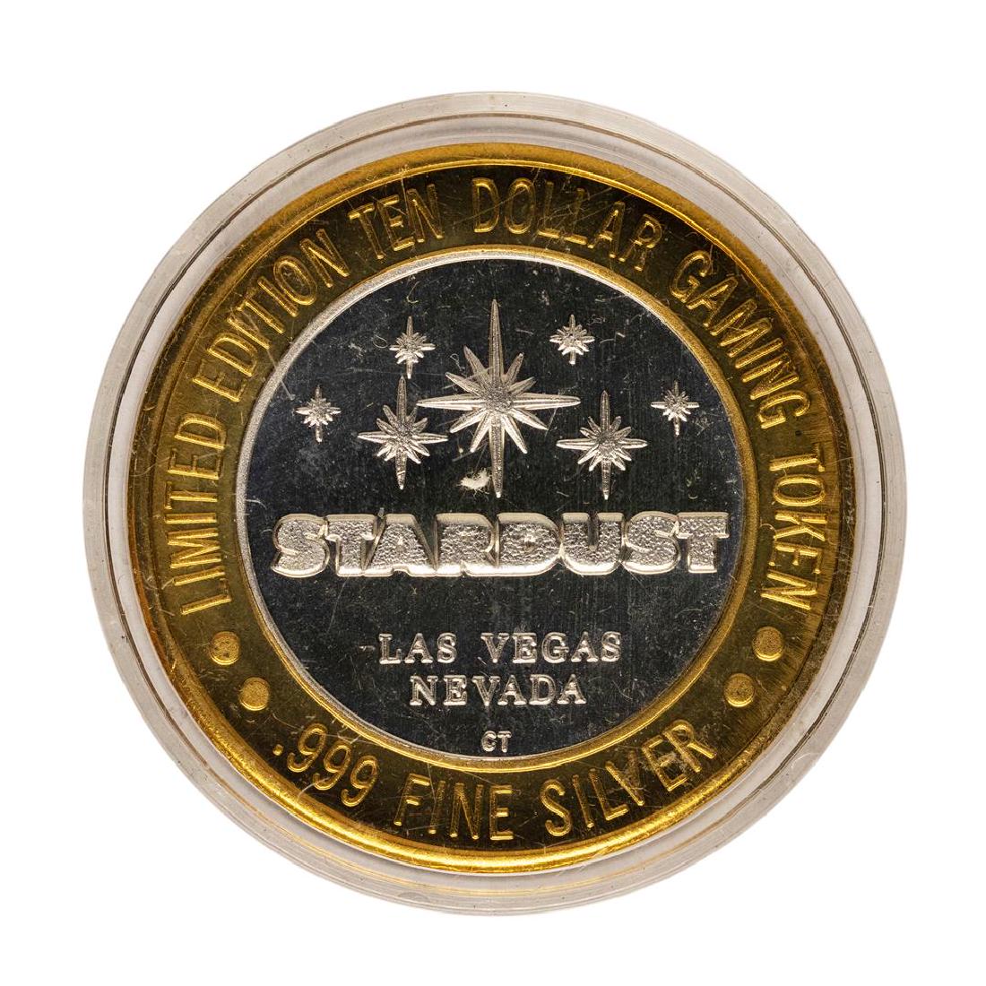 .999 Fine Silver Stardust Las Vegas, Nevada $10 Limited: One .999 Fine Silver Stardust Las Vegas, Nevada $10 Limited Edition Gaming Token.