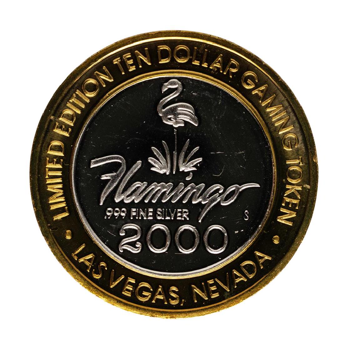 .999 Fine Silver Flamingo Casino Las Vegas, NV $10: One .999 Fine Silver Flamingo Casino Las Vegas, NV $10 Limited Edition Gaming Token.